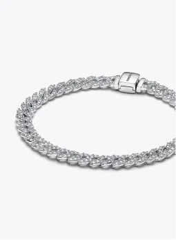 Pavé Cuban Chain Bracelet