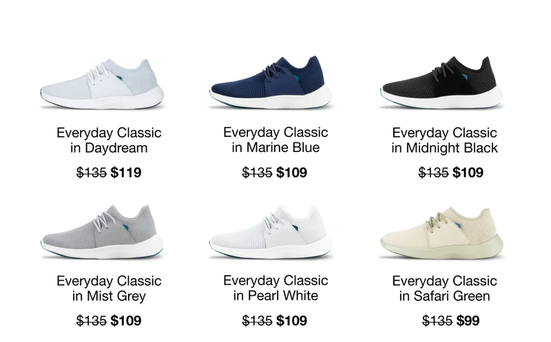 Product grid of Everyday Classics on sale.