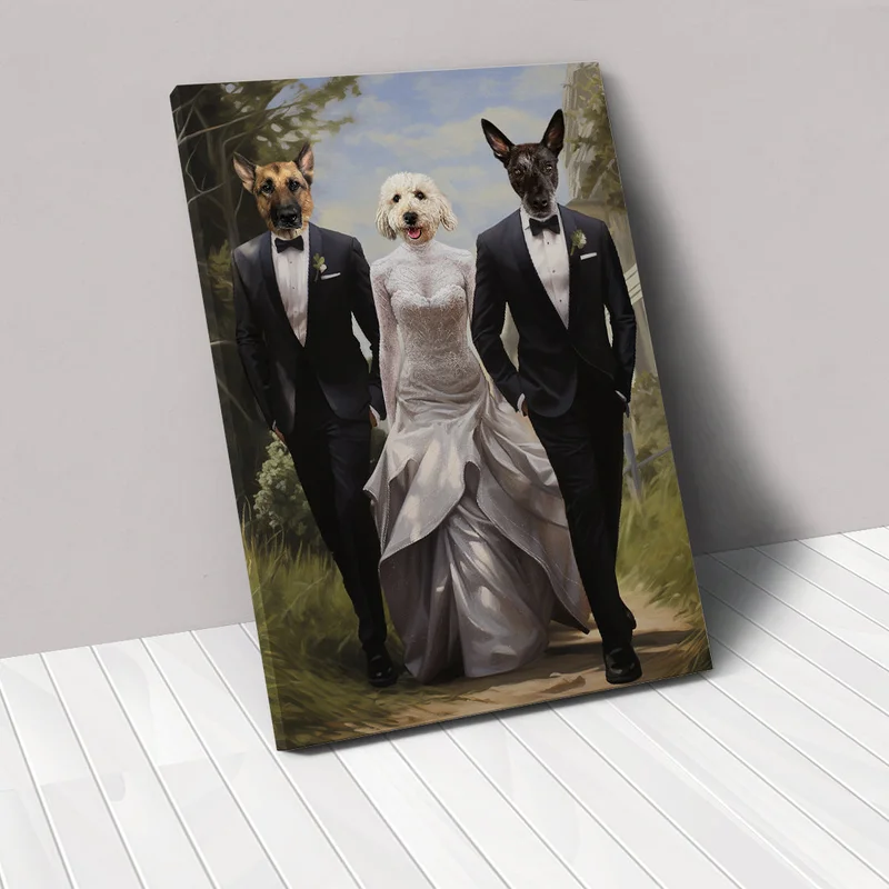 Image of The Wedding - Custom Pet Canvas