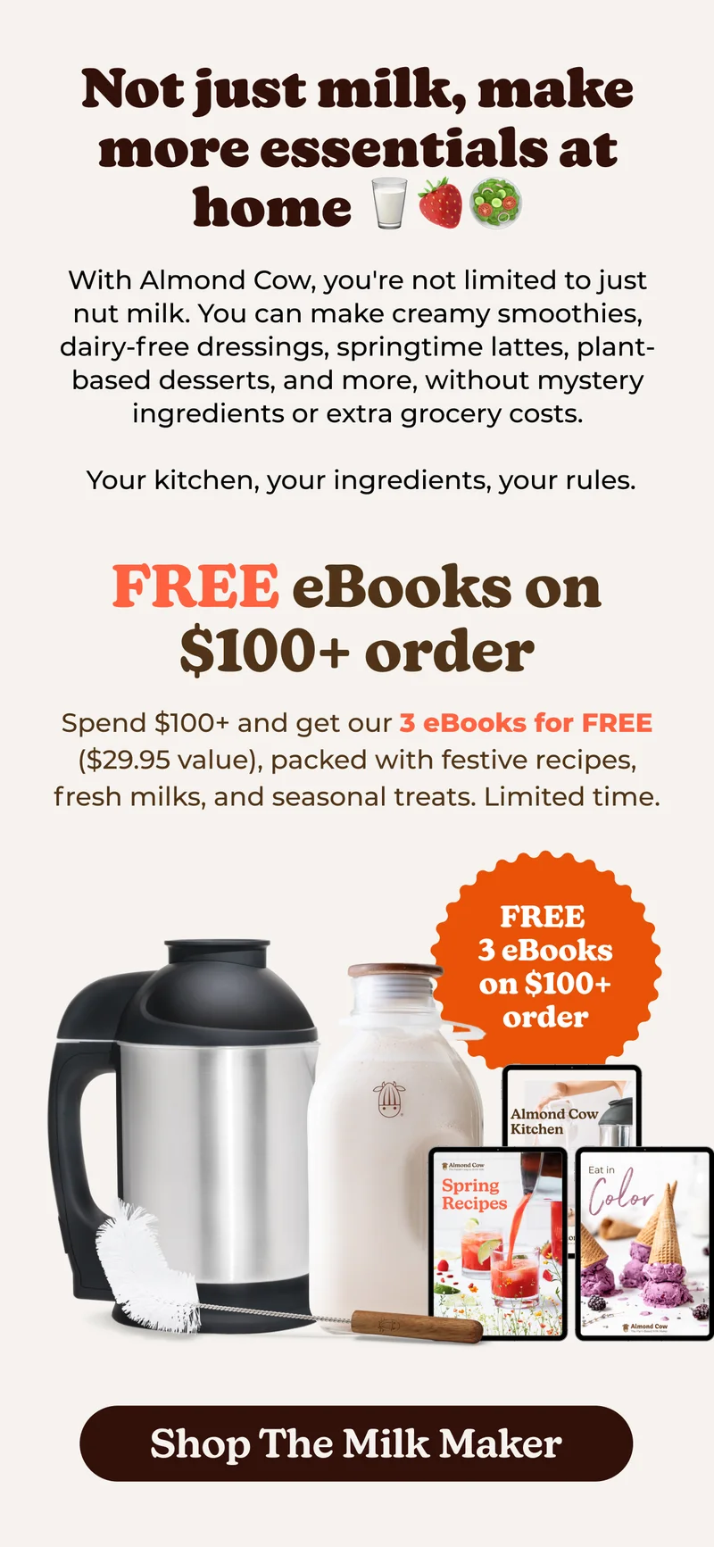Not just milk, make more essentials at home