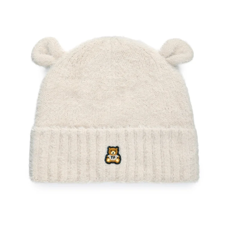Image of Fuzzy Bear Ear Beanie