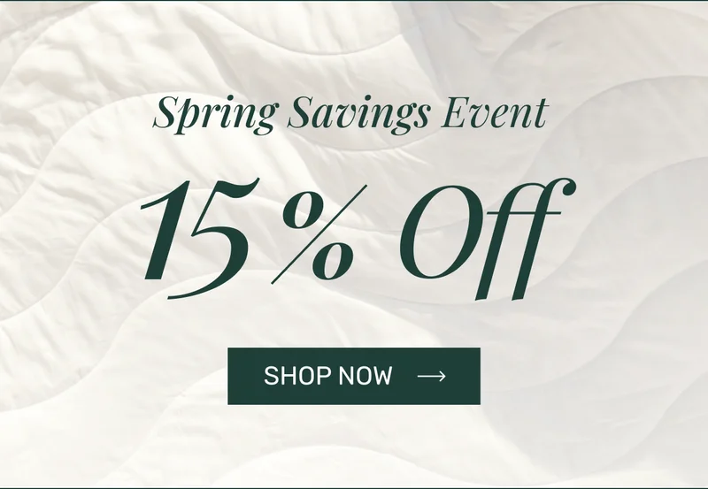 Spring Savings Event 15% Off