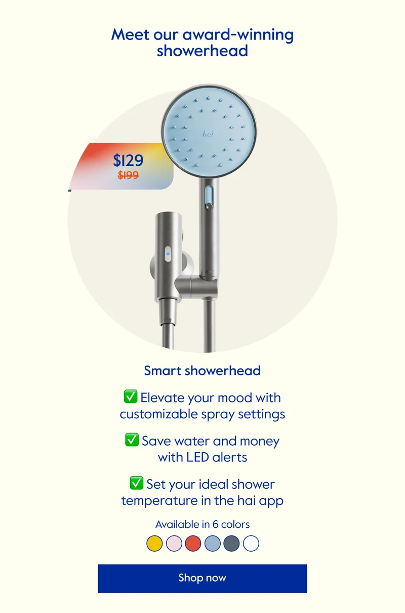 smart showerhead features