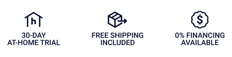 30-day at-home trial. Free shipping included. 0% financing available.