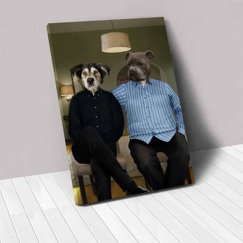 Image of Cam and Mitch - Custom Pet Canvas