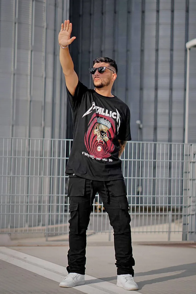 Image of Worker Slim Cargo Pants - Black