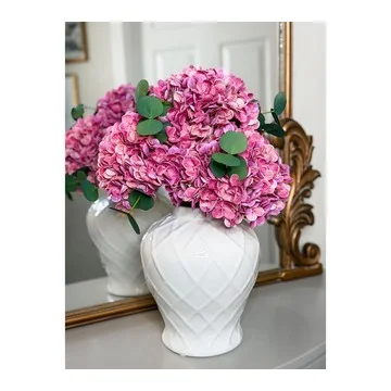Simply Stunning S/3 Real Touch 24" Hydrangea Stems by Janine Graff