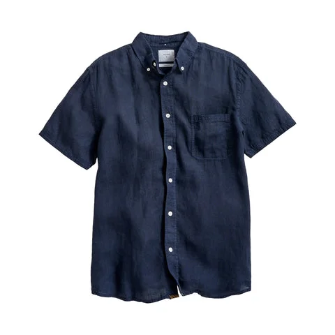Billy Reid Short Sleeve Linen Tuscumbia Shirt Button Down Billy Reid Short Sleeve Linen Tuscumbia Shirt Button Down