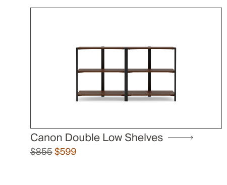 Canon Double Low Shelves