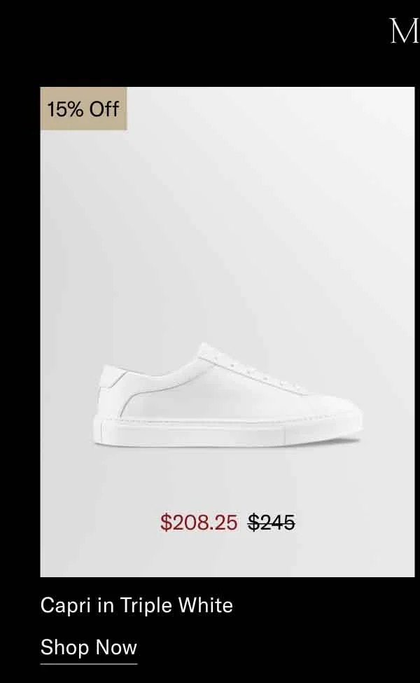 Capri in Triple White-Shop Now