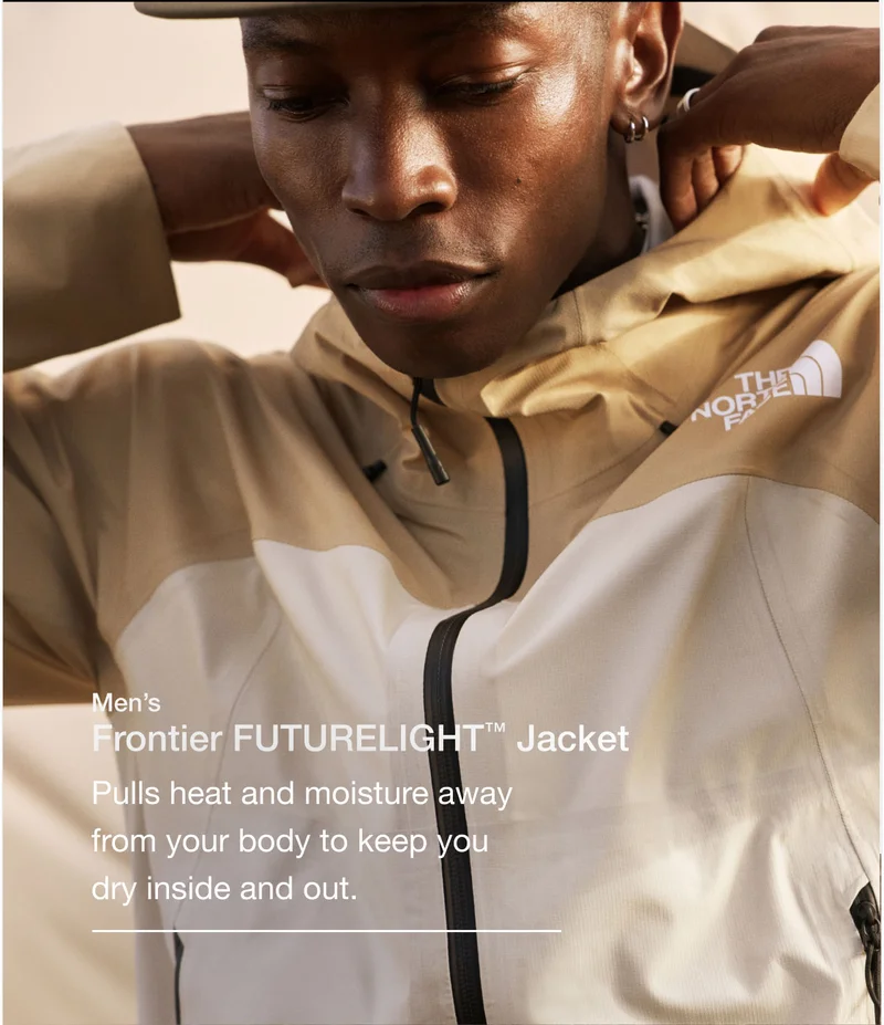 Men's Frontier FUTURELIGHT™ Jacket Pulls heat and moisture away from your body to keep you dry inside and out.