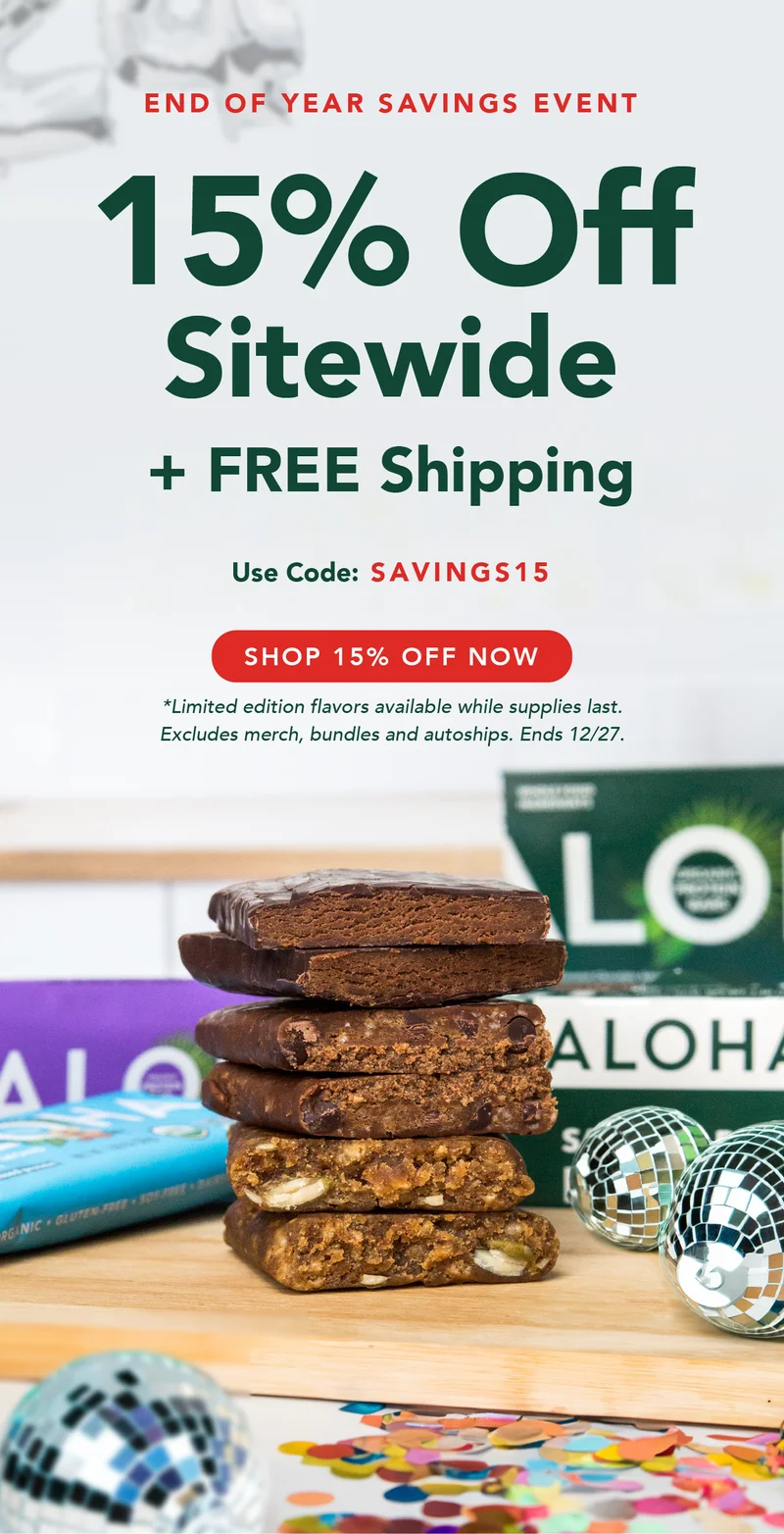 End Of Year Savings Event: 15% Off Sitewide + FREE Shipping