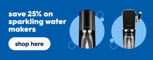 up to 25%  off sparkling water makers