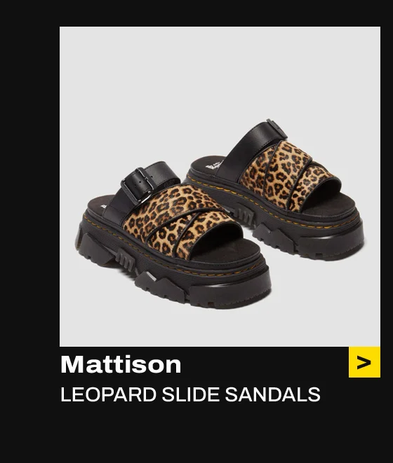 Mattison leopard Slide sandals