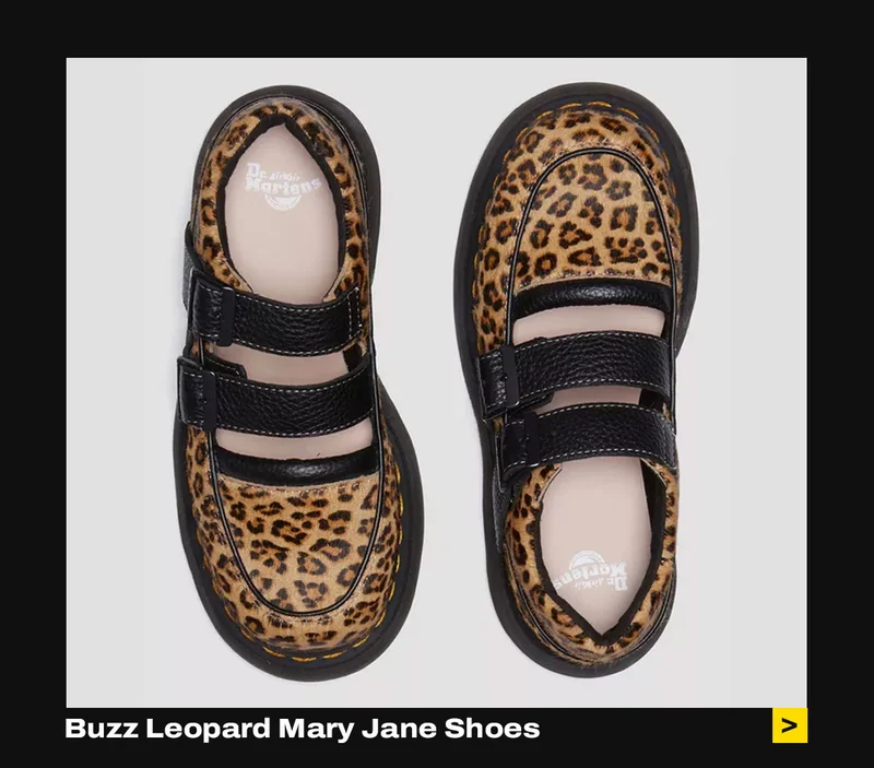 Buzz leopard Mary Jane shoes