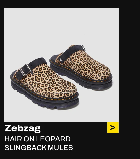 Zebzag Leopard Casual Slingback Platform Mules