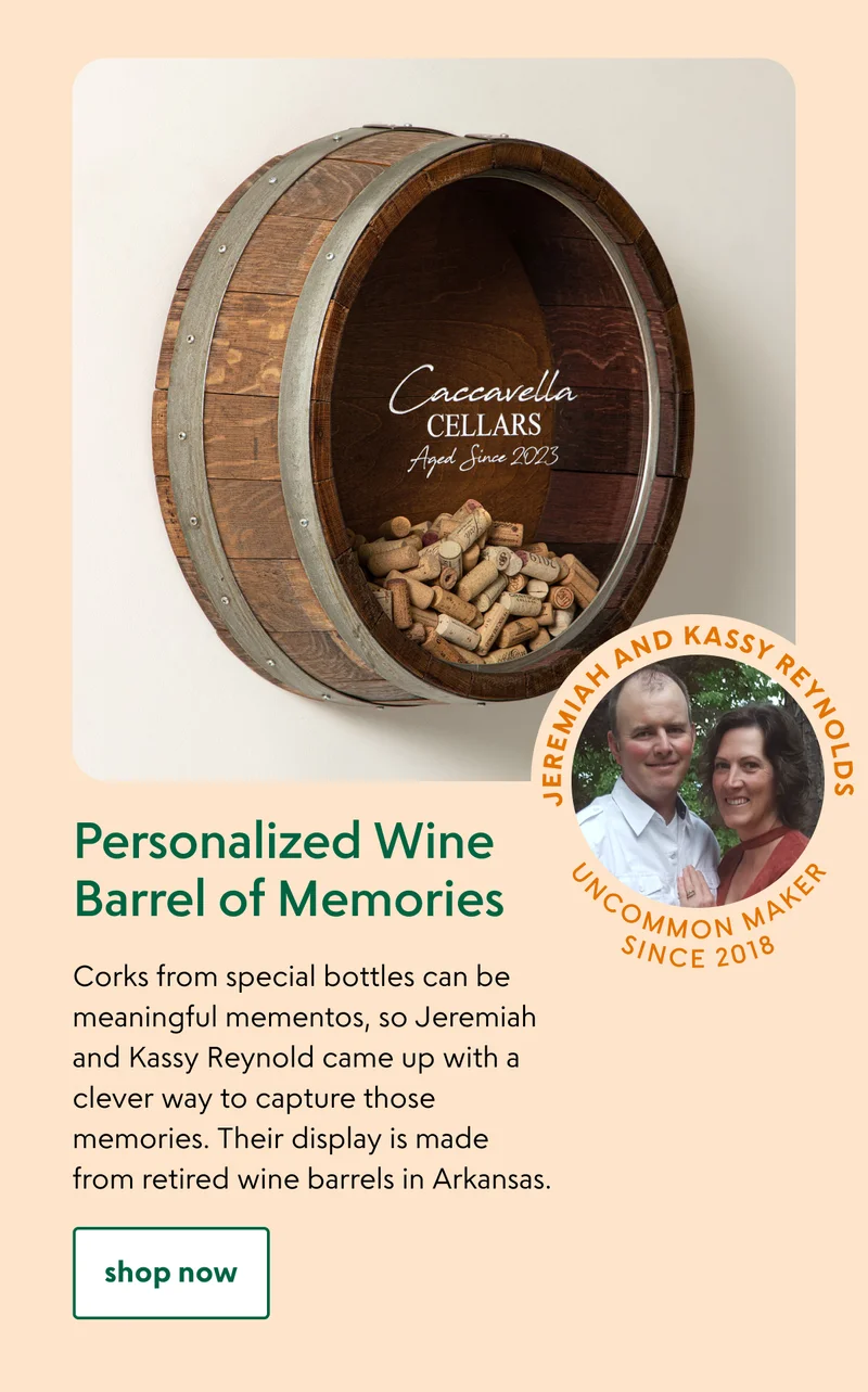 Personalized Wine Barrel of Memories