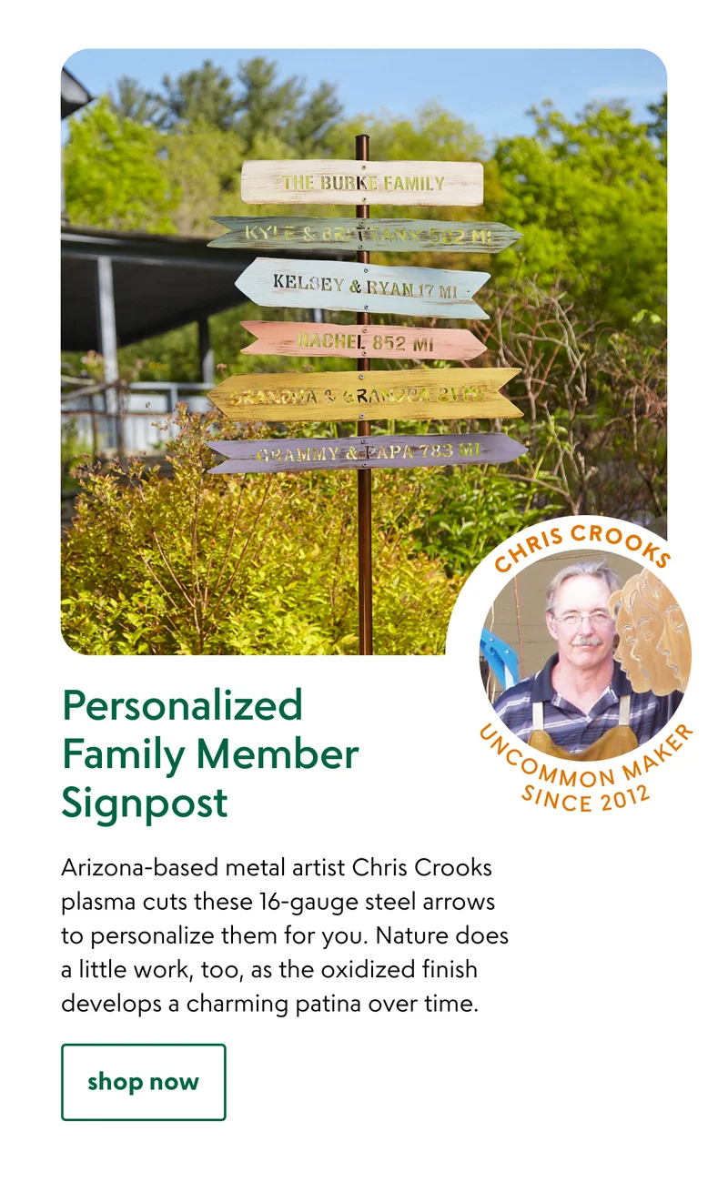 Personalized Family Member Signpost