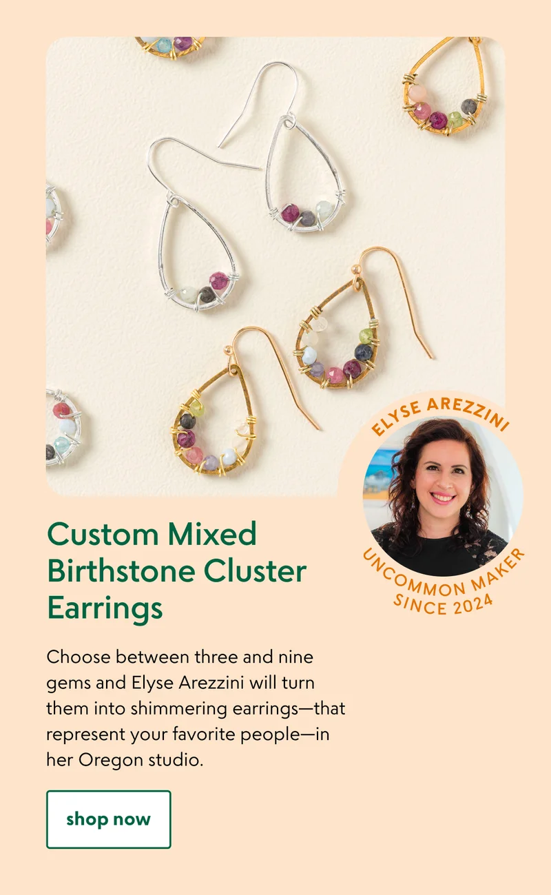 Custom Mixed Birthstone Cluster Earrings