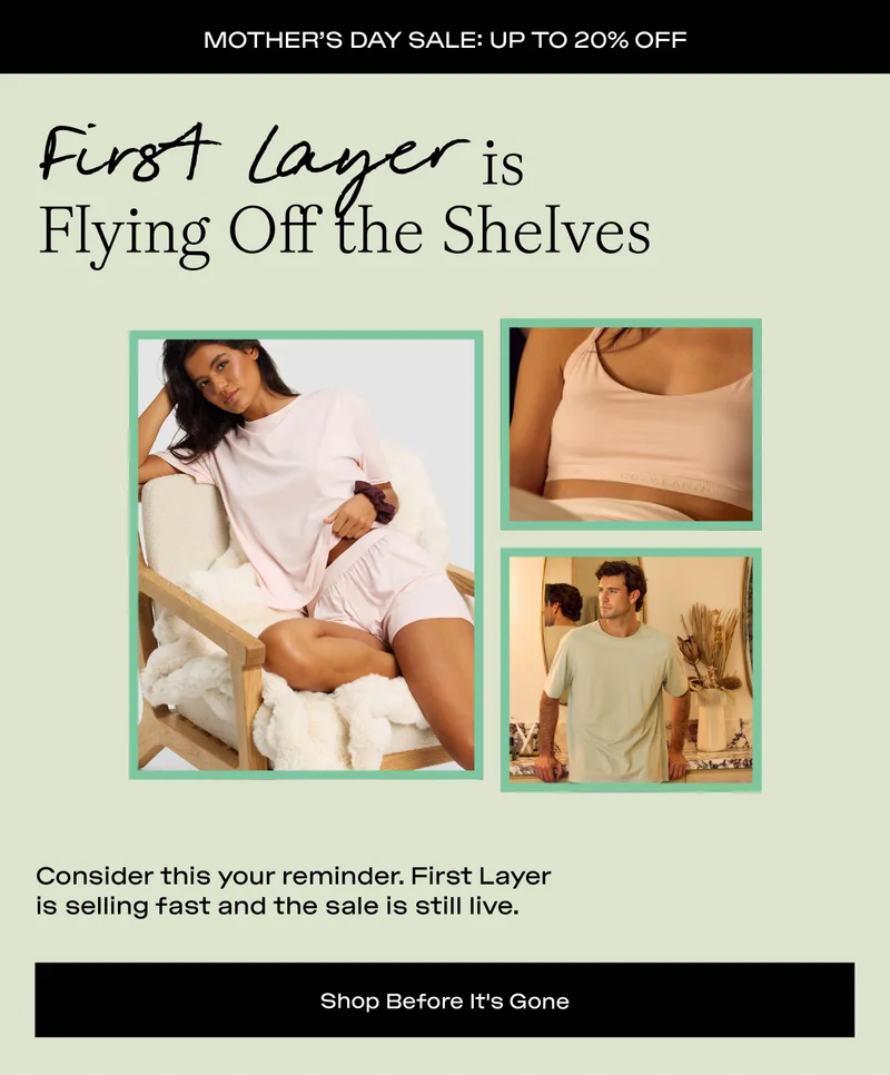 Shop Before It's Gone - First Layer Collection Shop Before It's Gone - First Layer Collection