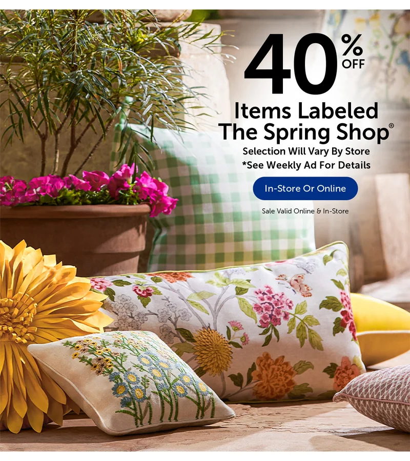 40% Off Items Labeled The Spring Shop®