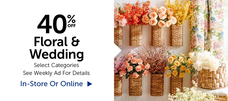 40% Off Floral & Wedding - Select Categories