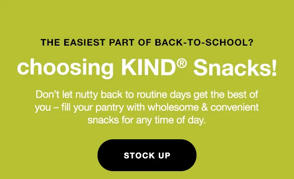 the easiest part of back-to-school? Choosing KIND Snacks