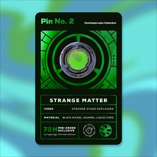 Strange Matter Limited Pin: Shiny Backing Card