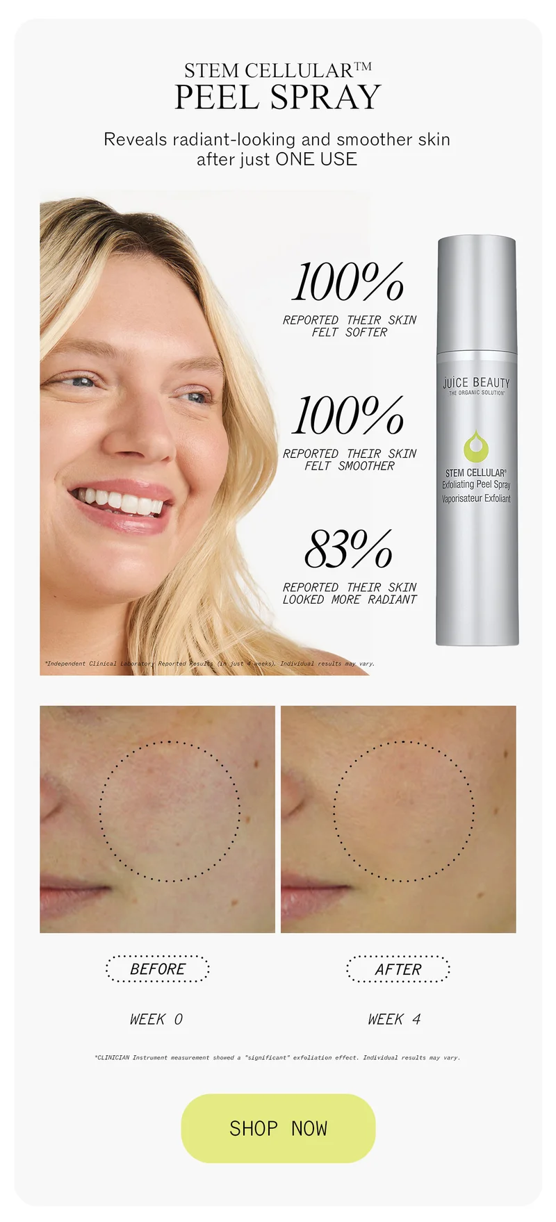 Stem Cellular Exfoliating Peel Spray