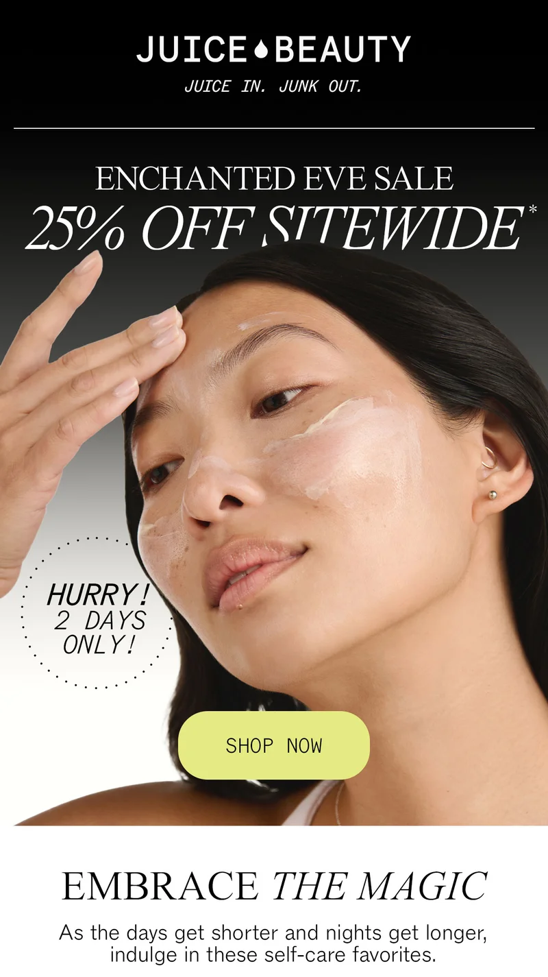 Enchanted Eve Sale: 25% Off Sitewide