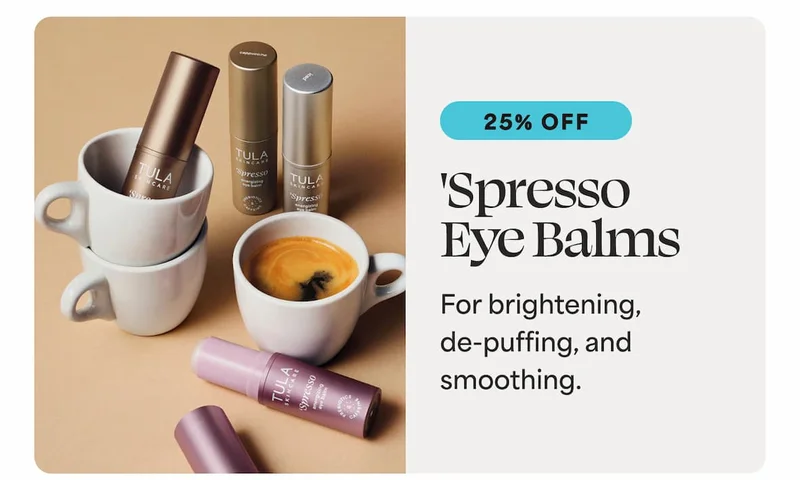 'Spresso Eye Balms [25% OFF] For brightening, de-puffing, and smoothing.