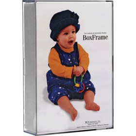 MCS Original Clear Acrylic Box Picture Frame for 4x6" Photograph, 12-Pack