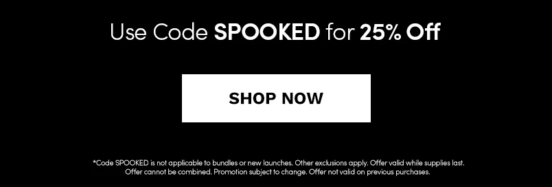 Get 25% off with the code SPOOKED