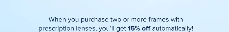 get 15% off automatically