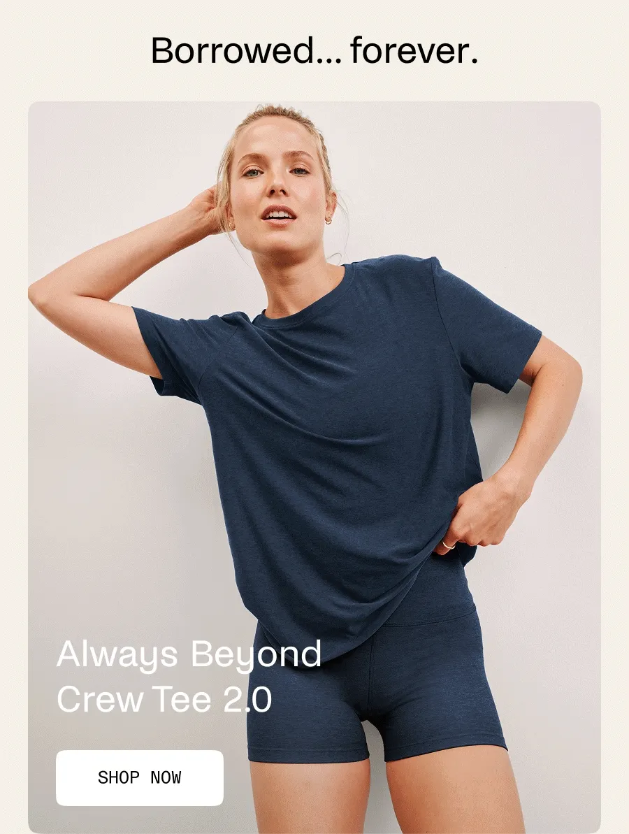 Always Beyond Crew Tee 2.0 in Army Green Heather