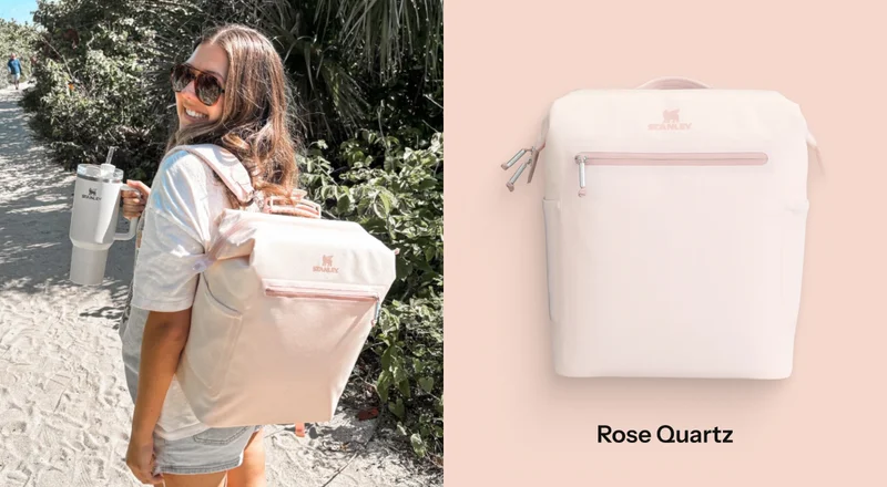 Madeleine Midi Cooler Backpack | Rose Quartz