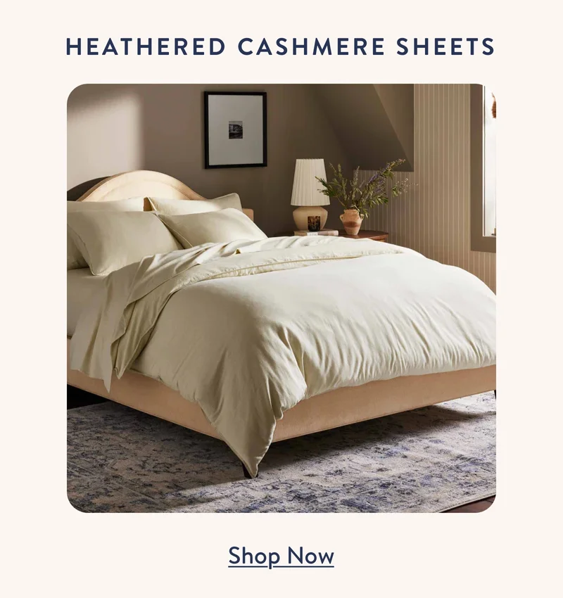 Heathered Cashmere Sheets