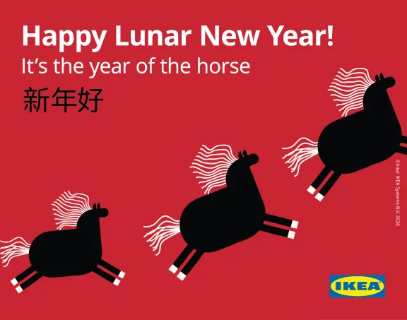 Red Lunar New Year greeting with