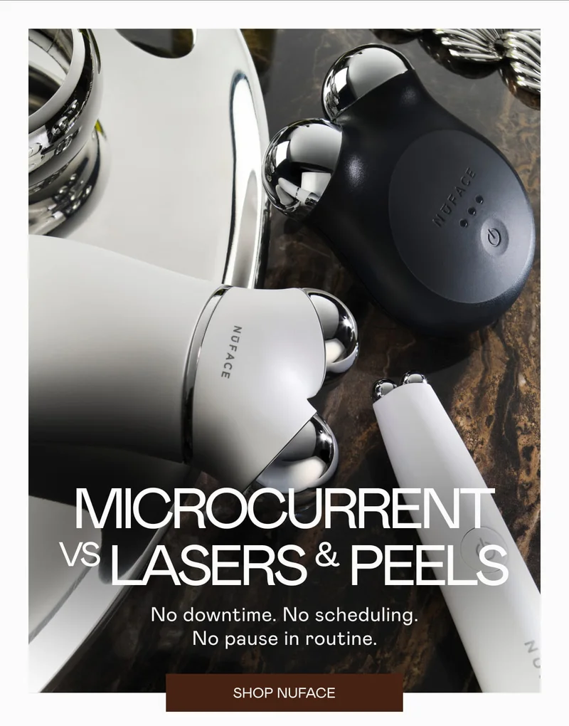 Microcurrent vs Lasers & Peels. Click here to Shop NUFACE!