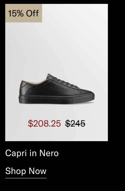 Capri in Nero 15% off-Shop Now