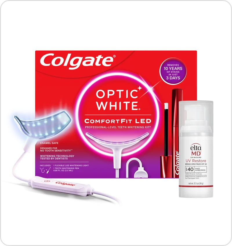 Colgate Optic White ComfortFit LED Teeth Whitening Kit Image