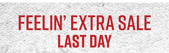 Feelin Extra Sale Last Day Extra 20% Off Already Reduced Clearance. Use the Code discount code at Checkout. Not Combinable with Other Offers. Shop Now