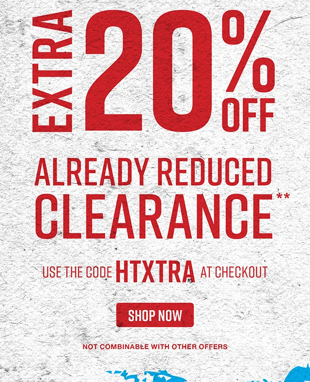 Feelin Extra Sale Last Day Extra 20% Off Already Reduced Clearance. Use the Code discount code at Checkout. Not Combinable with Other Offers. Shop Now