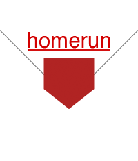 image of a baseball diamond with "homerun" written on it