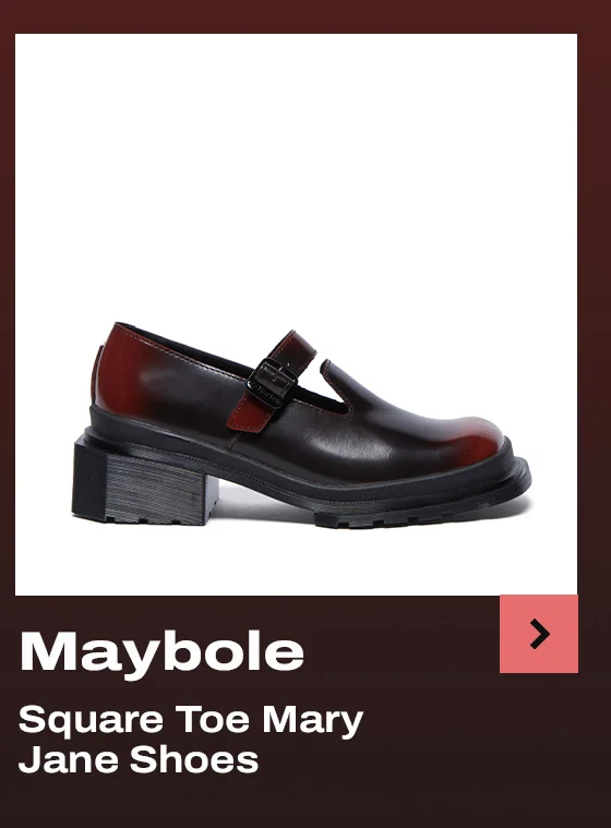 Maybole Square Toe Mary Jane Shoes