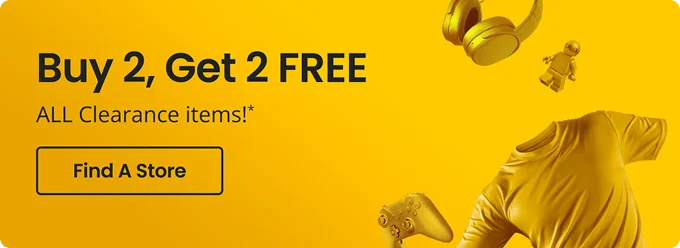 Buy 2, Get 2 FREE ALL Clearance items!* | Find A Store