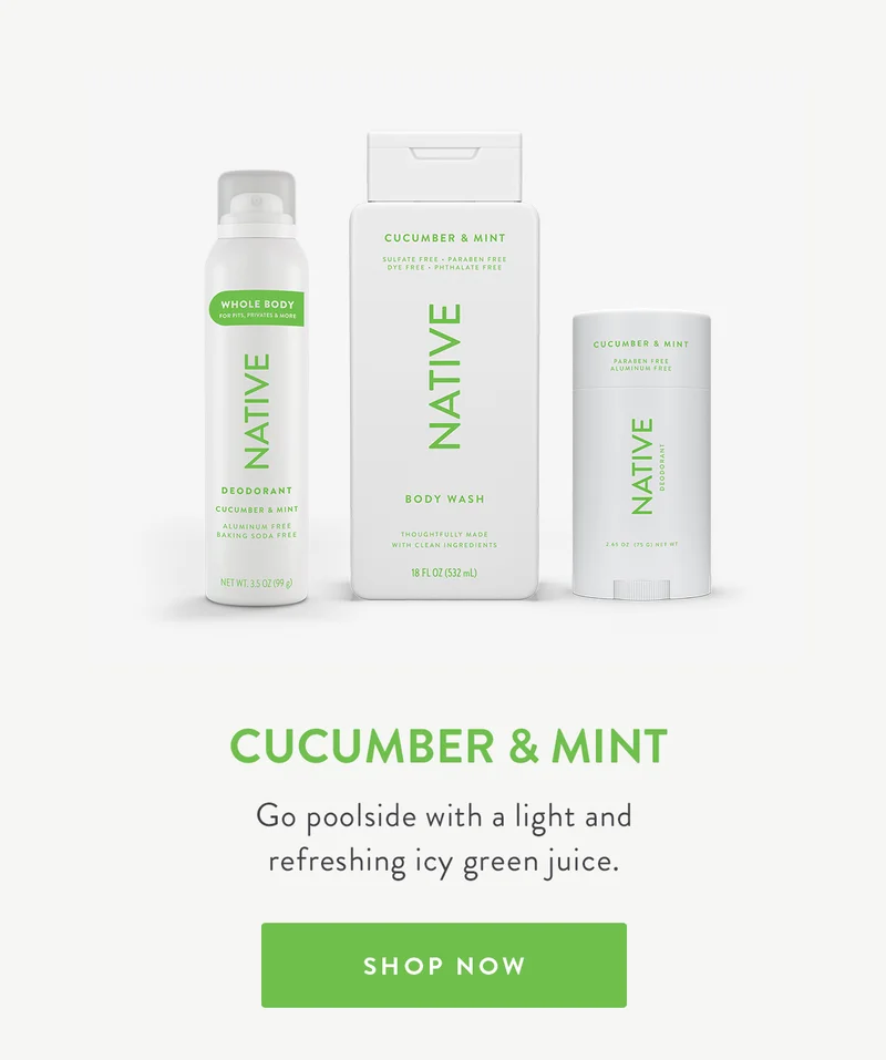 CUCUMBER & MINT Go poolside with a light and refreshing icy green juice. SHOP NOW