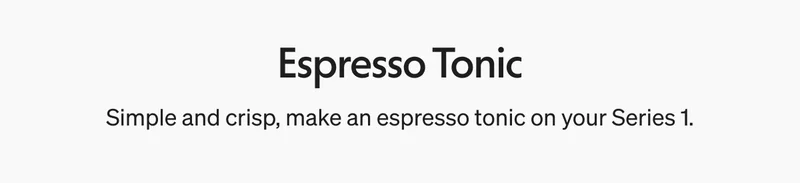 Espresso Tonic