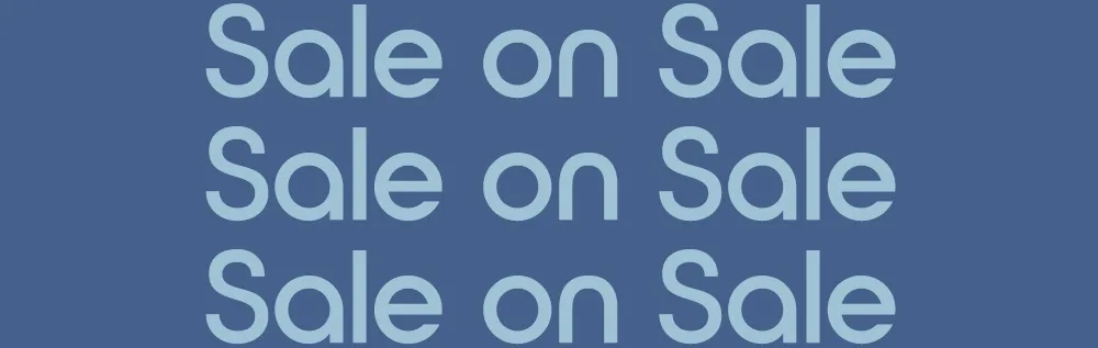 Sale on Sale