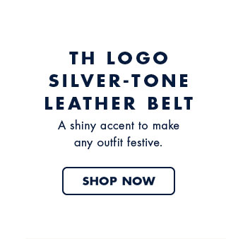 The logo silver-tone leather belt     A shiny accesnt to make any outfit festive.     Shop now
